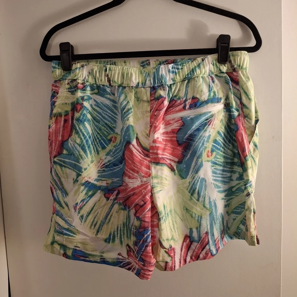 Reel Legends Multicolor Tropical Women's Athletic Shorts